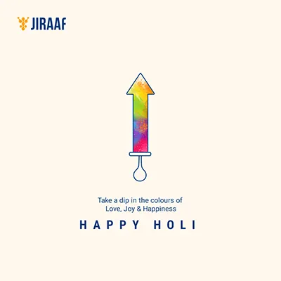 Jiraaf - Holi Post - Social Media Post by TechShu